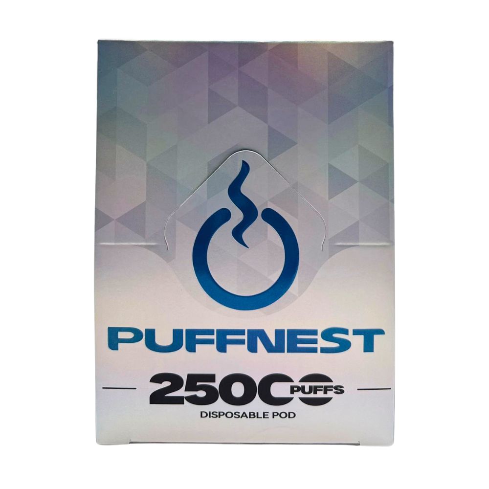 PUFF NEST 25000 PUFFS Ice Blue Raspberry Disposable Vape - 18 mL, 2% Nicotine 2 PUFF NEST 25000 PUFFS Ice Blue Raspberry Disposable Vape - 18 mL, 2% Nicotine - Image 2