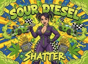Sour Diesel Shatter – Energizing Sativa Cannabis Extract | Green Serenity - buy online in Canada